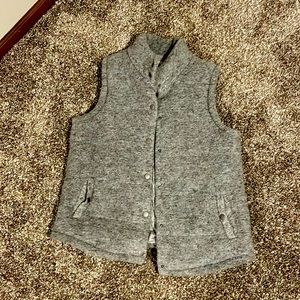 Grey puffy vest
